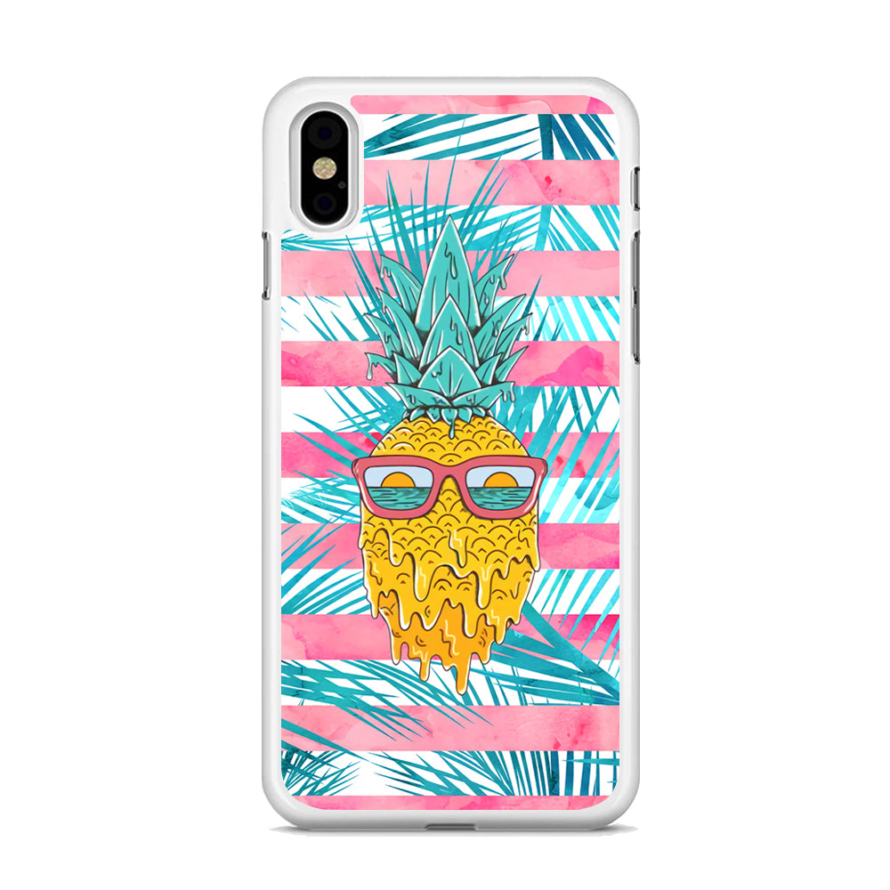 Pineapple Sunbathe and Melting iPhone X Case