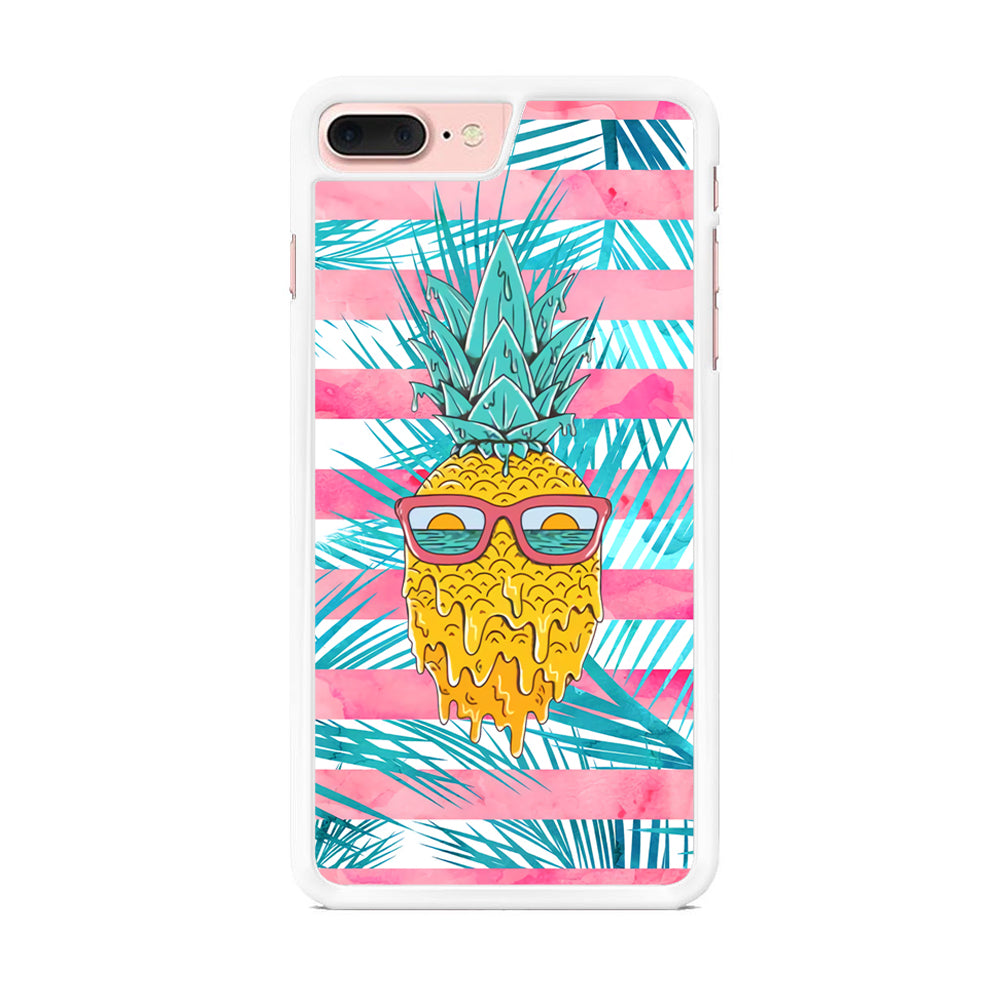 Pineapple Sunbathe and Melting iPhone 7 Plus Case