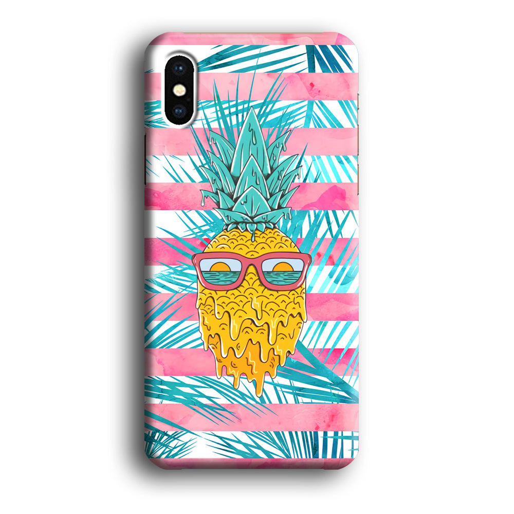 Pineapple Sunbathe and Melting iPhone X Case