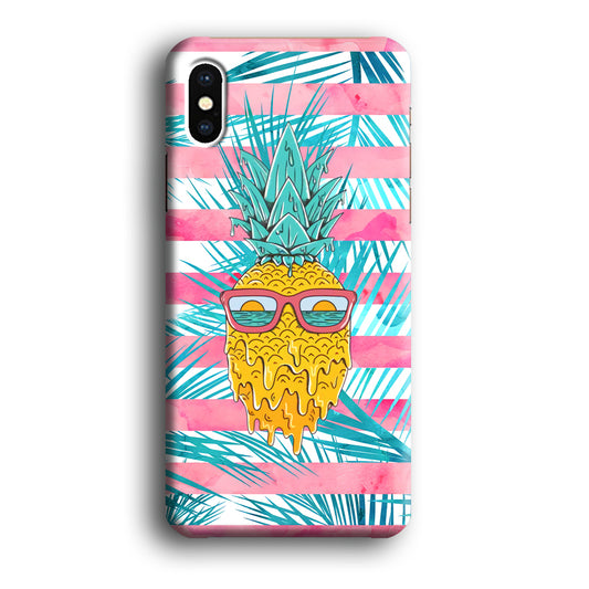 Pineapple Sunbathe and Melting iPhone X Case