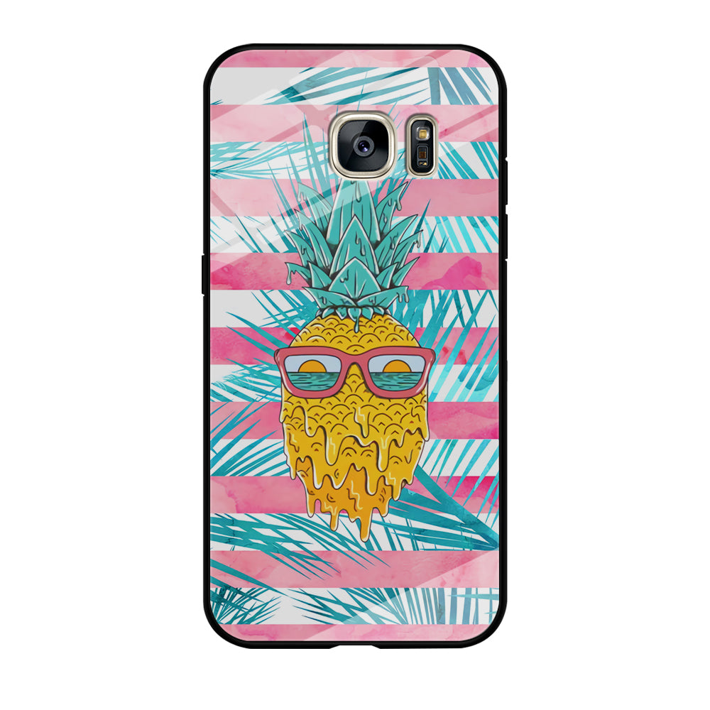 Pineapple Sunbathe and Melting Samsung Galaxy S7 Edge Case