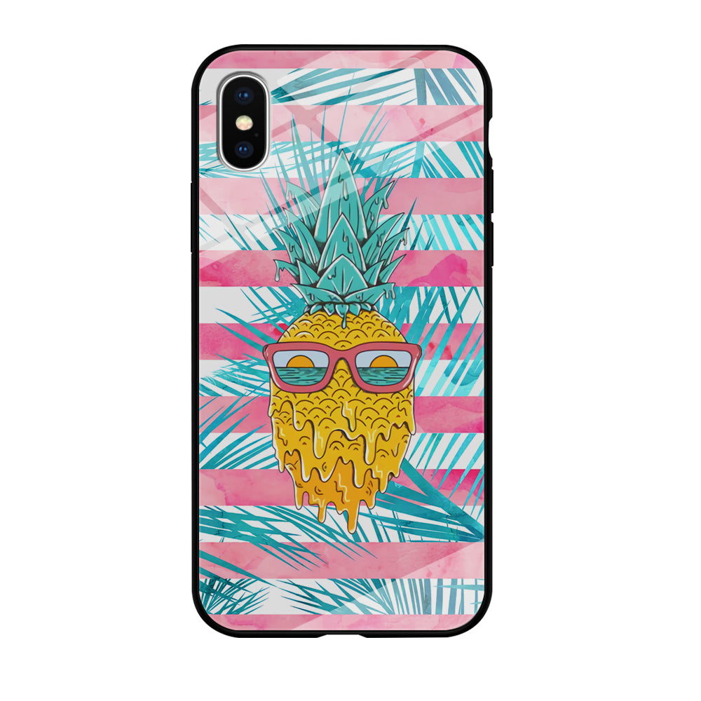 Pineapple Sunbathe and Melting iPhone X Case