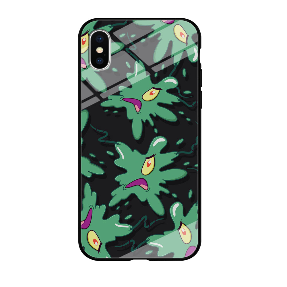 Plankton Patern of Stain iPhone X Case