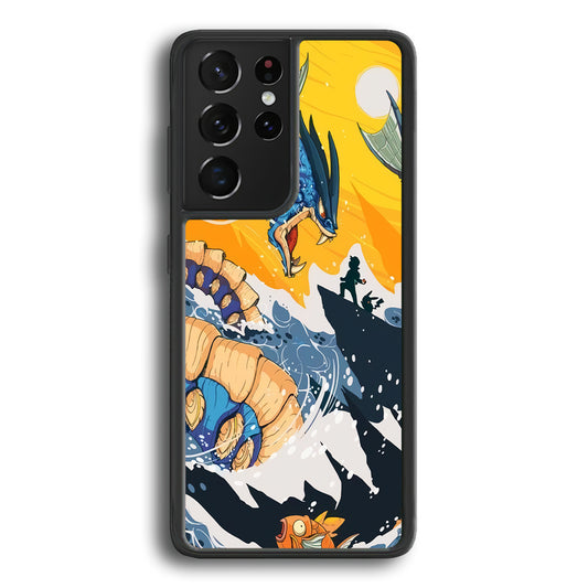 Pokemon Catching The Dragon Samsung Galaxy S21 Ultra Case - Carneyforia