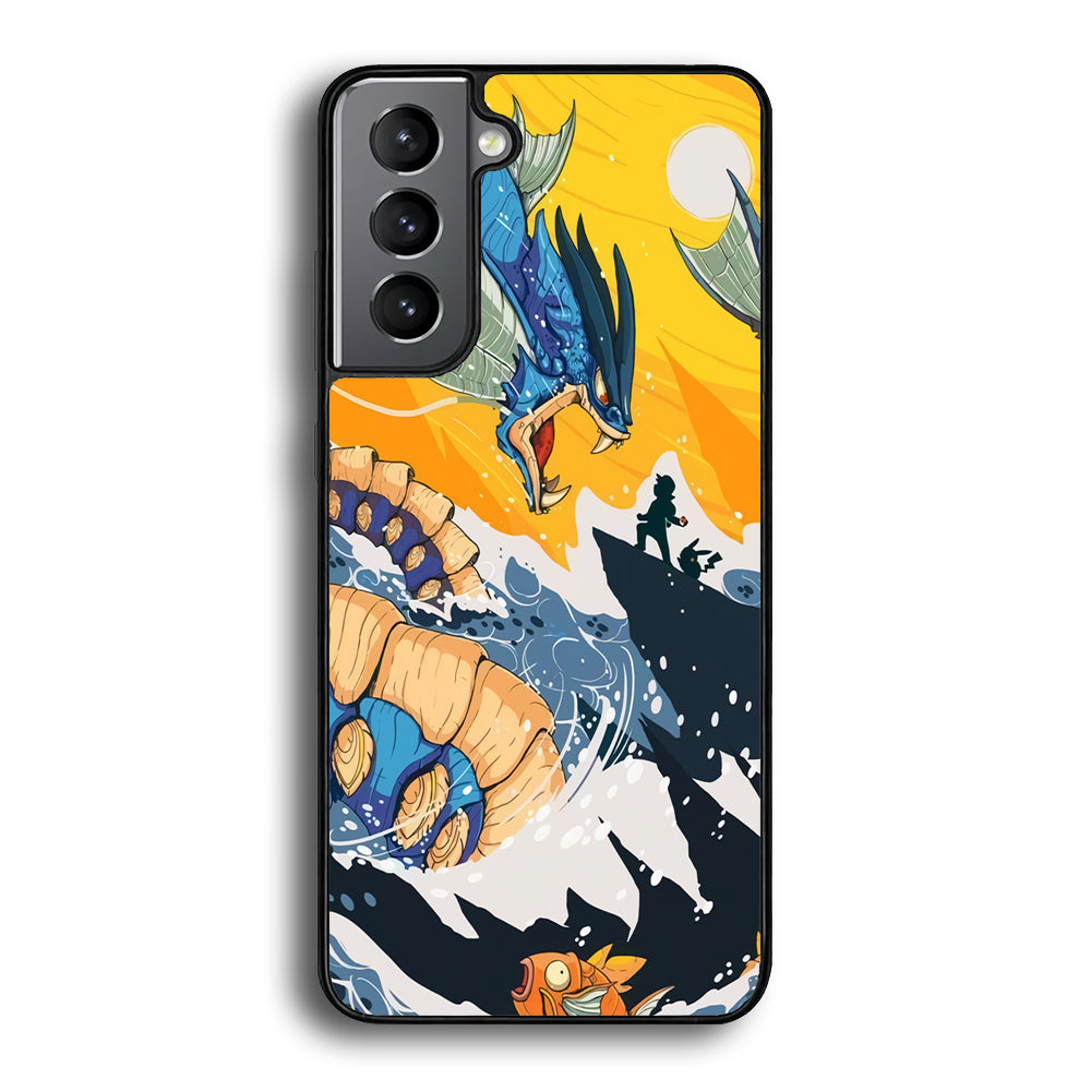Pokemon Catching The Dragon Samsung Galaxy S21 Plus Case - Carneyforia