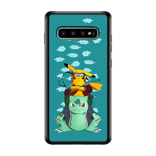 Pokemon Covering Naruto and Gamabunta Samsung Galaxy S10 Case