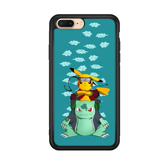 Pokemon Covering Naruto and Gamabunta iPhone 8 Plus Case