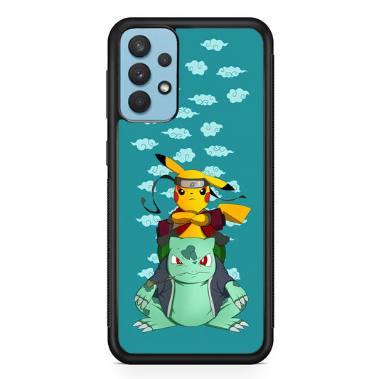 Pokemon Covering Naruto and Gamabunta Samsung Galaxy A32 Case