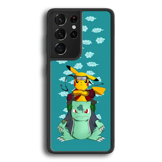 Pokemon Covering Naruto and Gamabunta Samsung Galaxy S21 Ultra Case - Carneyforia