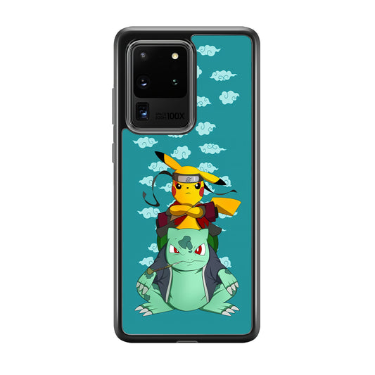 Pokemon Covering Naruto and Gamabunta Samsung Galaxy S20 Ultra Case