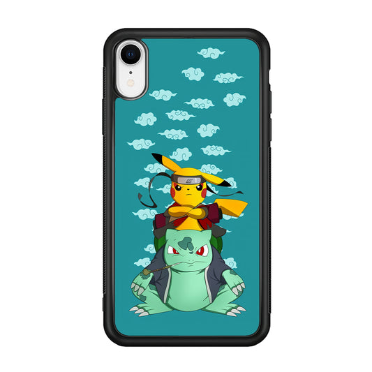 Pokemon Covering Naruto and Gamabunta iPhone XR Case