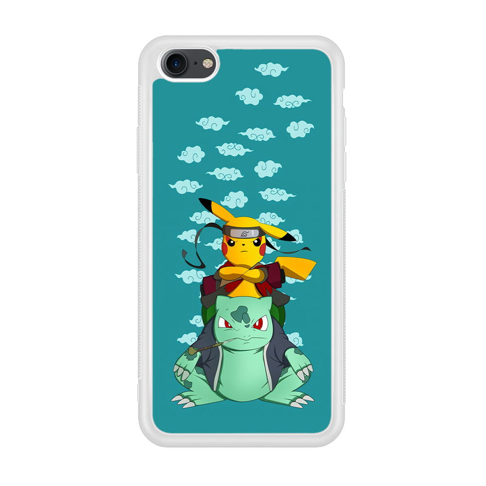 Pokemon Covering Naruto and Gamabunta iPhone 7 Case