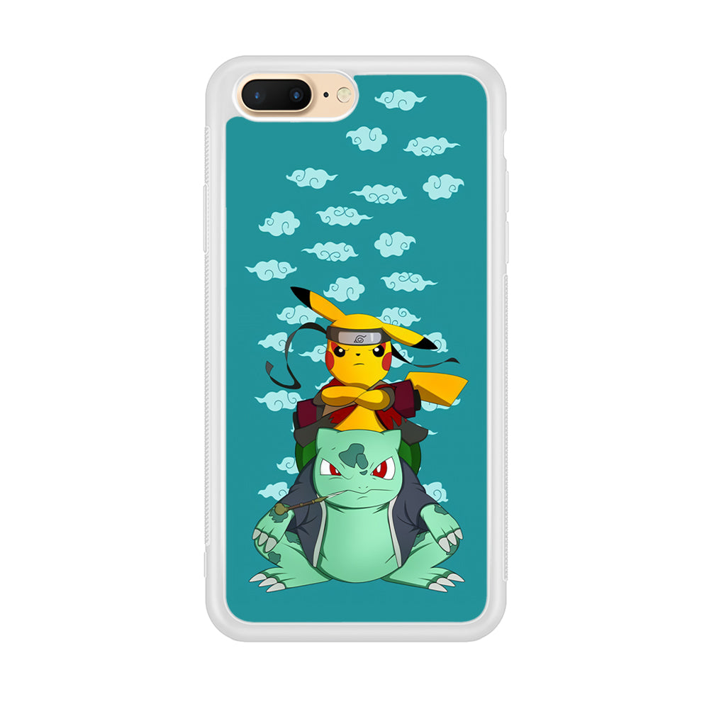 Pokemon Covering Naruto and Gamabunta iPhone 8 Plus Case