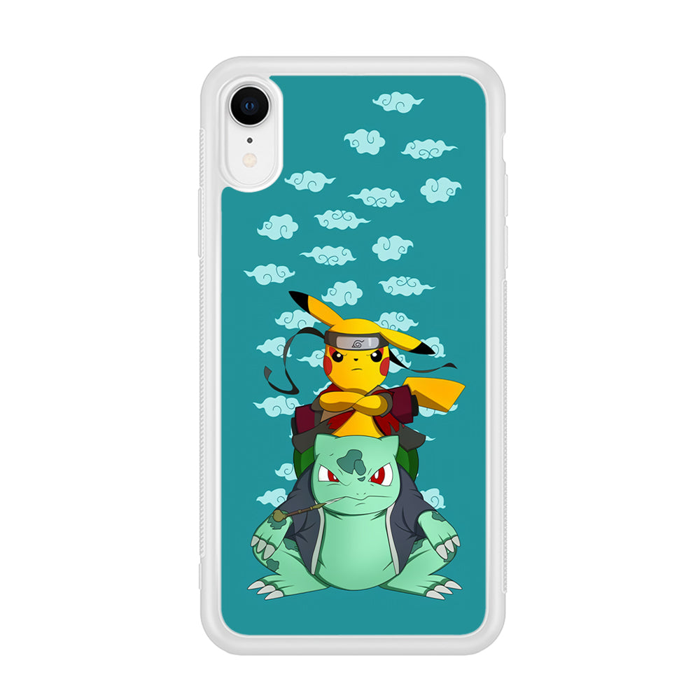 Pokemon Covering Naruto and Gamabunta iPhone XR Case