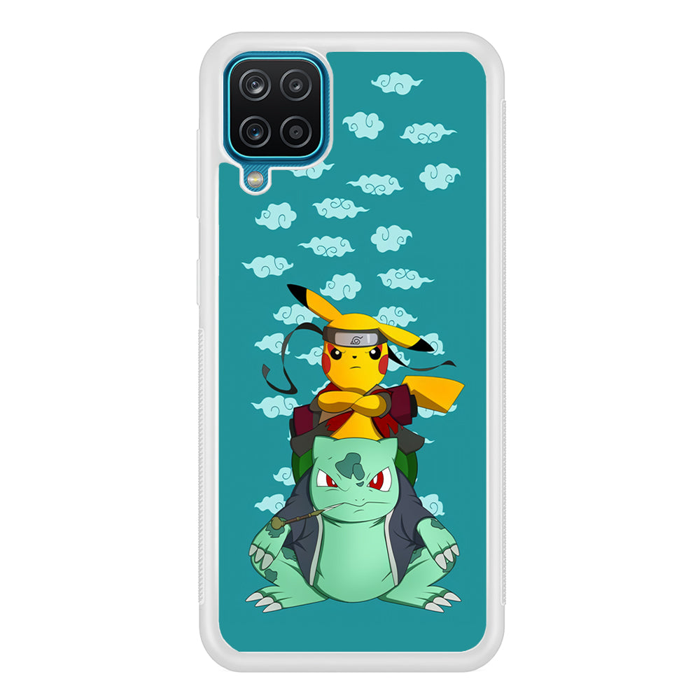 Pokemon Covering Naruto and Gamabunta Samsung Galaxy A12 Case