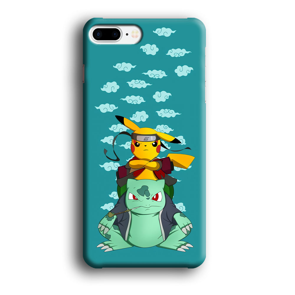 Pokemon Covering Naruto and Gamabunta iPhone 8 Plus Case