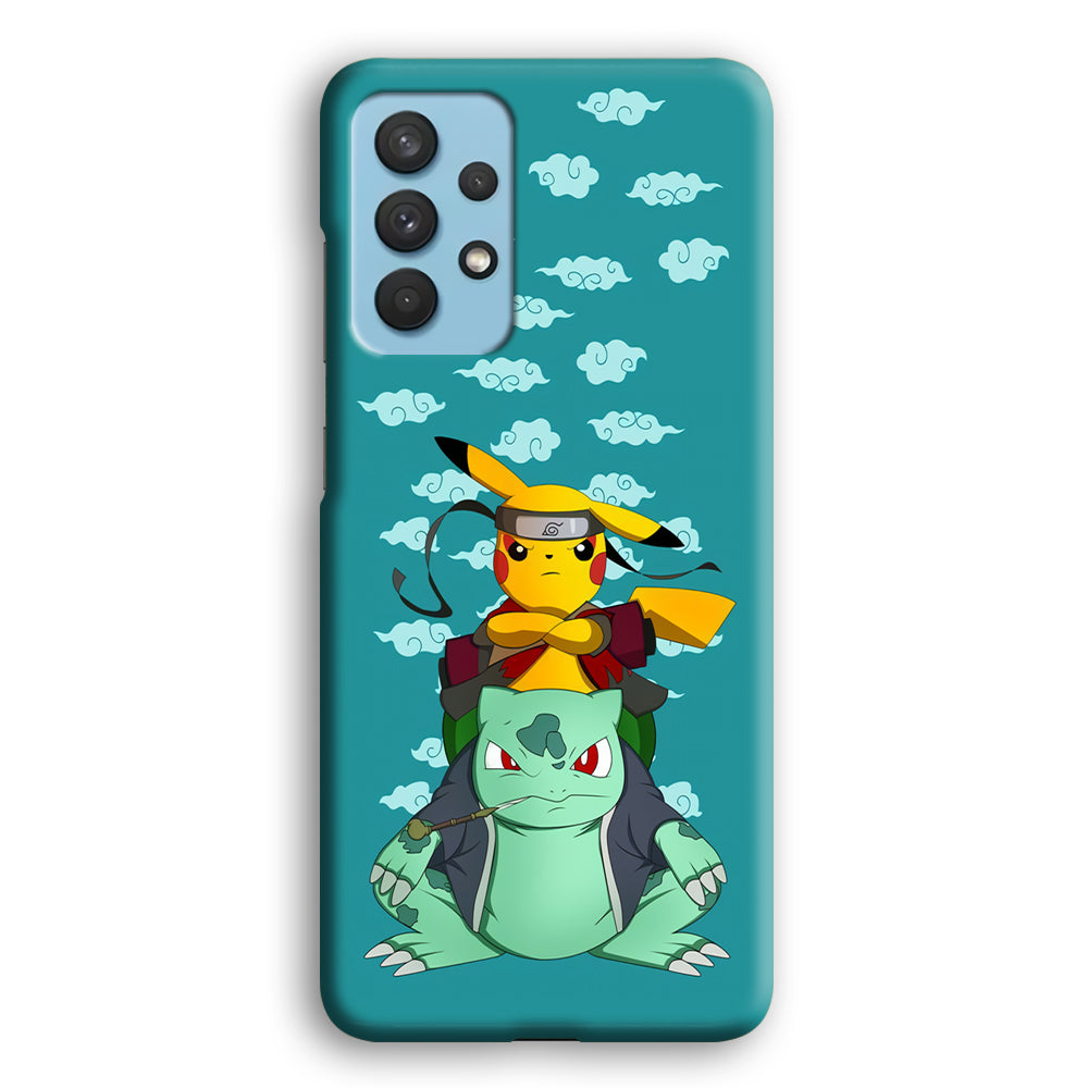 Pokemon Covering Naruto and Gamabunta Samsung Galaxy A32 Case