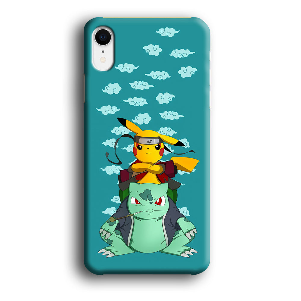 Pokemon Covering Naruto and Gamabunta iPhone XR Case