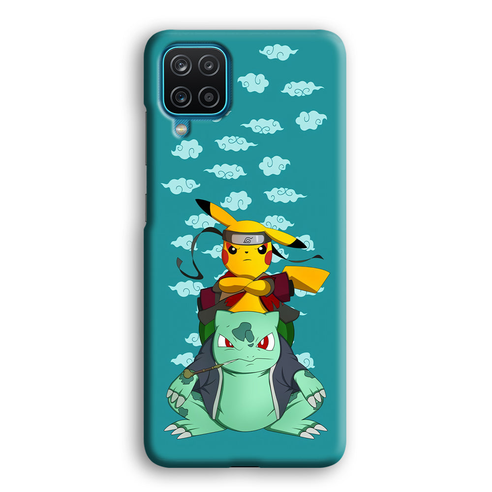 Pokemon Covering Naruto and Gamabunta Samsung Galaxy A12 Case