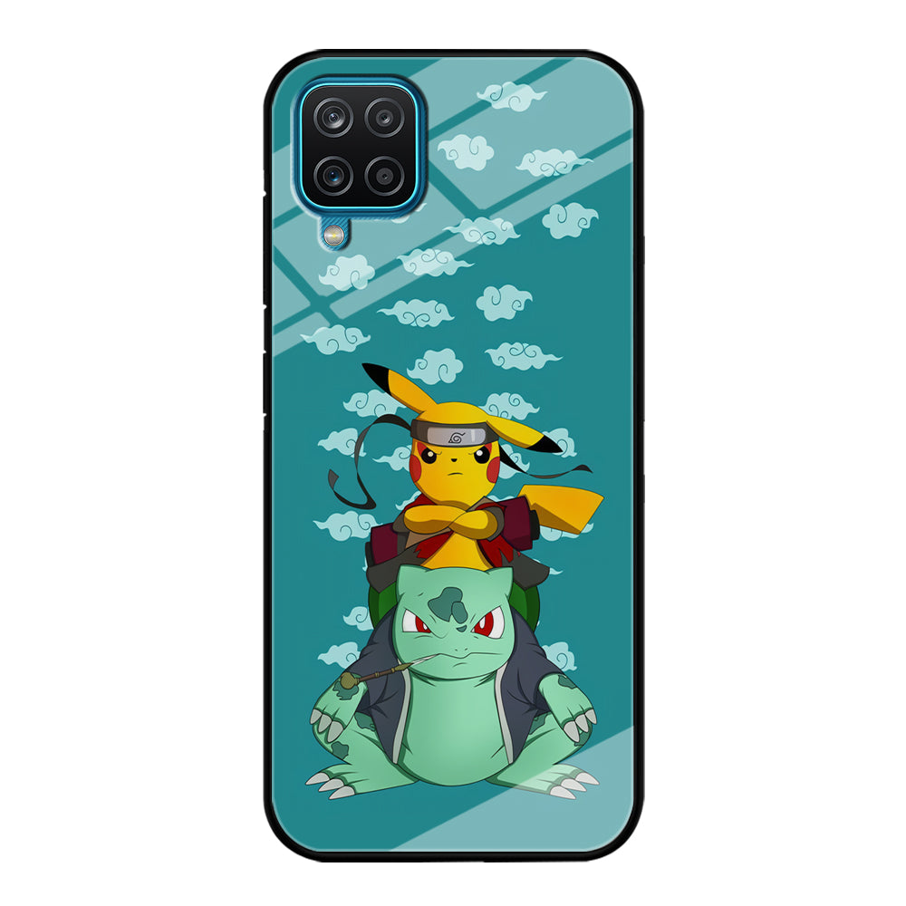 Pokemon Covering Naruto and Gamabunta Samsung Galaxy A12 Case