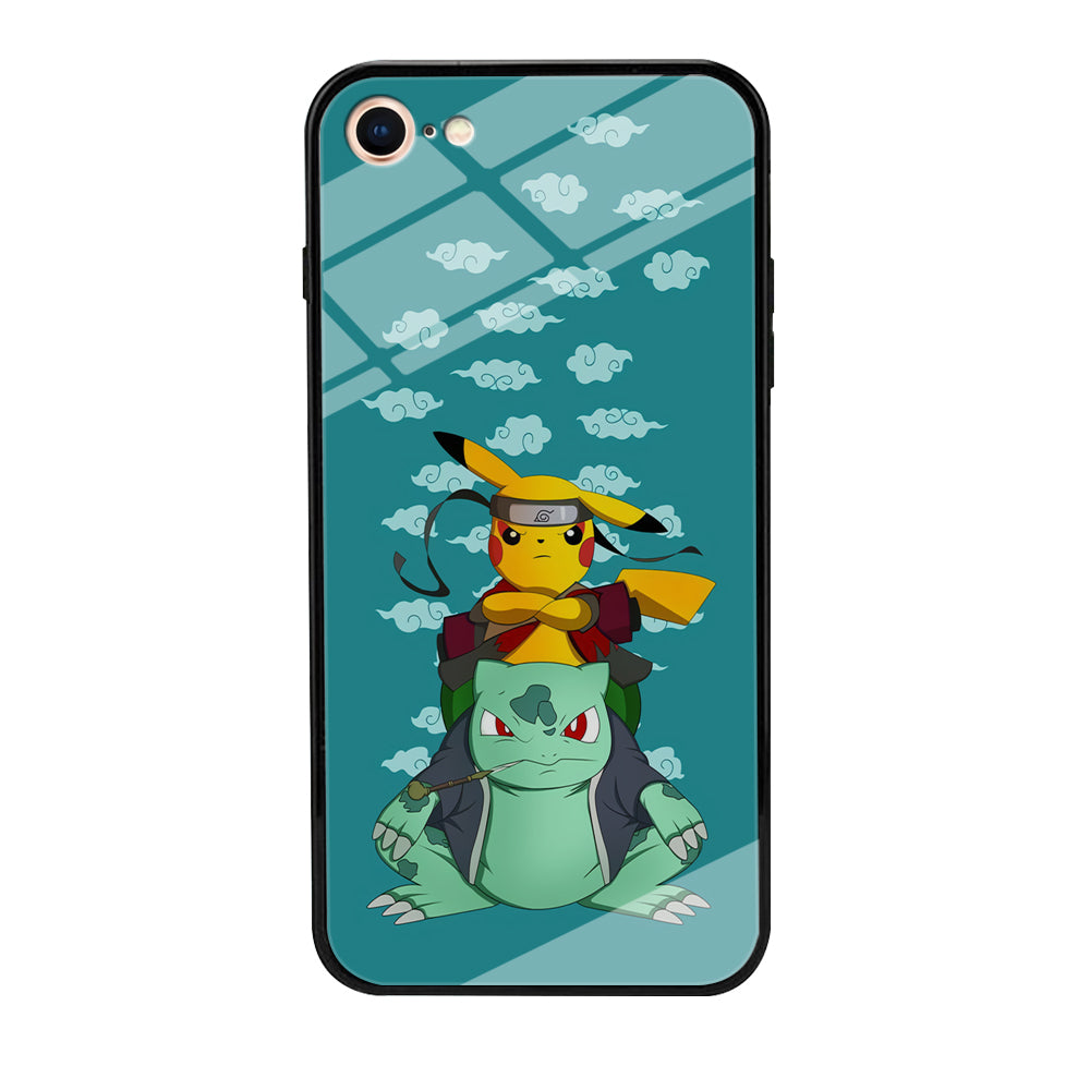 Pokemon Covering Naruto and Gamabunta iPhone 7 Case