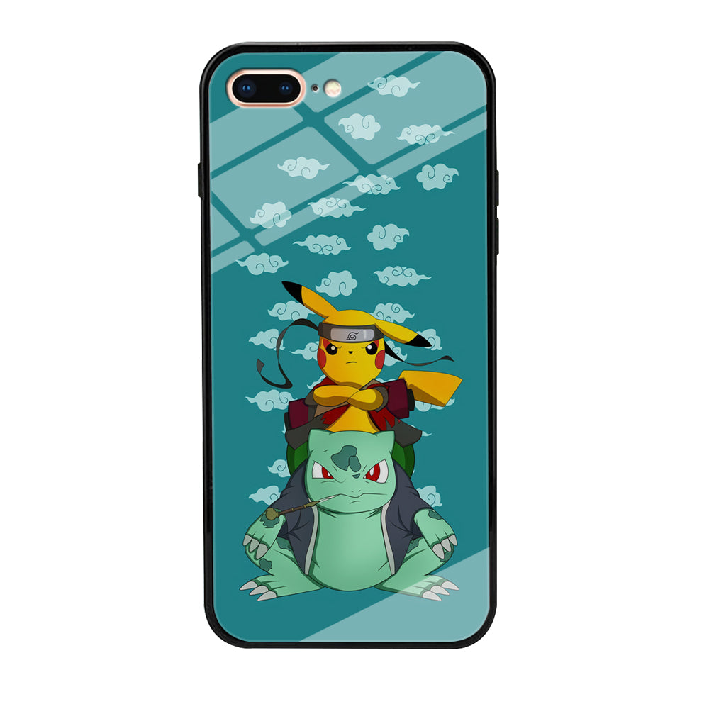 Pokemon Covering Naruto and Gamabunta iPhone 8 Plus Case