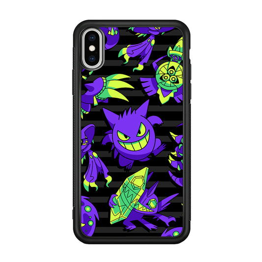 Pokemon Gengar Night Squad iPhone XS MAX Case