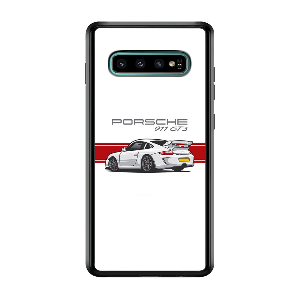 Porsche 911 GT3 Stripe Car Samsung Galaxy S10 Case - Carneyforia