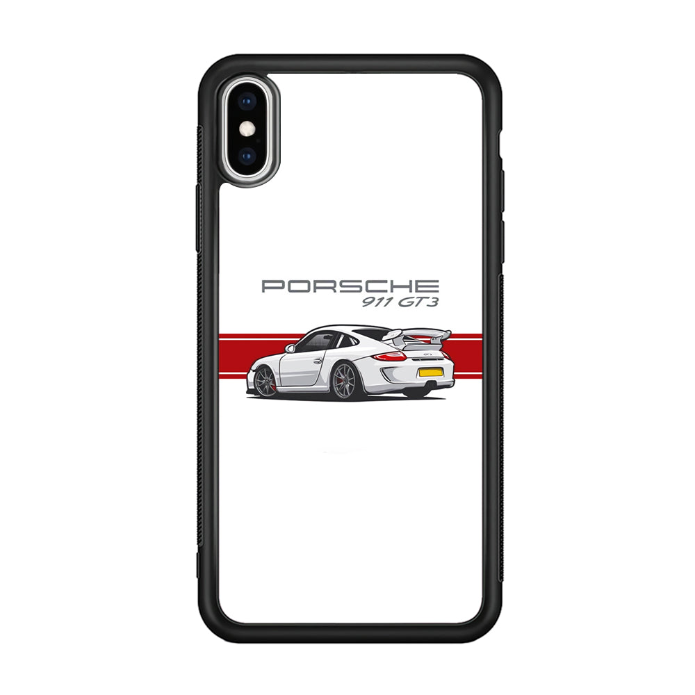 Porsche 911 GT3 Stripe Car iPhone X Case - Carneyforia