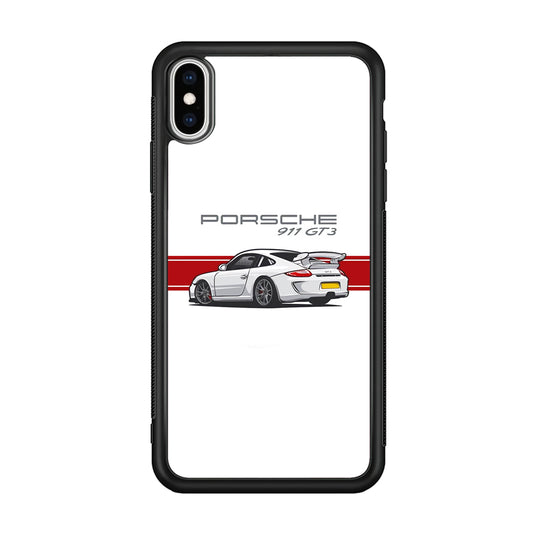 Porsche 911 GT3 Stripe Car iPhone XS MAX Case - Carneyforia
