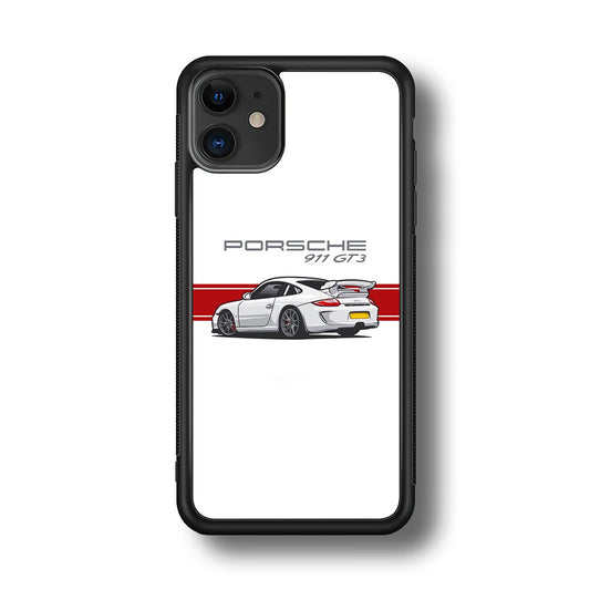 Porsche 911 GT3 Stripe Car iPhone 11 Case - Carneyforia