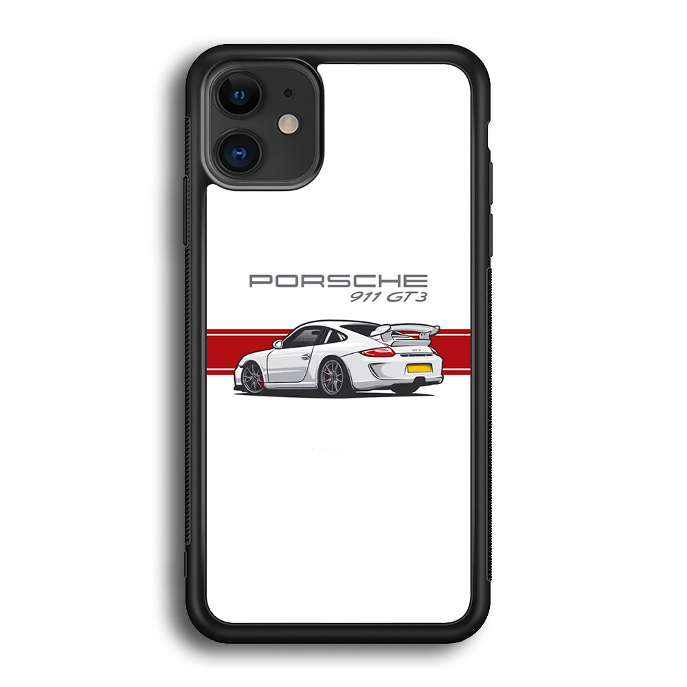 Porsche 911 GT3 Stripe Car iPhone 12 Case - Carneyforia