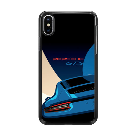 Porsche GTS Cartoon Mode iPhone X Case - Carneyforia