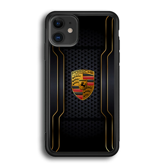 Porsche Line in Gold iPhone 12 Case - Carneyforia