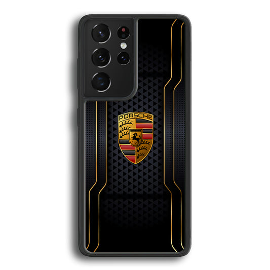 Porsche Line in Gold Samsung Galaxy S21 Ultra Case - Carneyforia