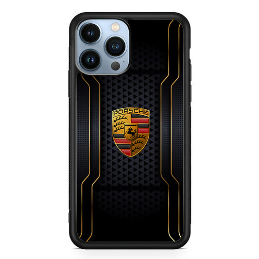 Porsche Line in Gold iPhone 13 Pro Case - Carneyforia