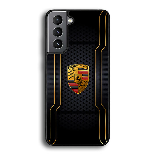 Porsche Line in Gold Samsung Galaxy S21 Plus Case - Carneyforia