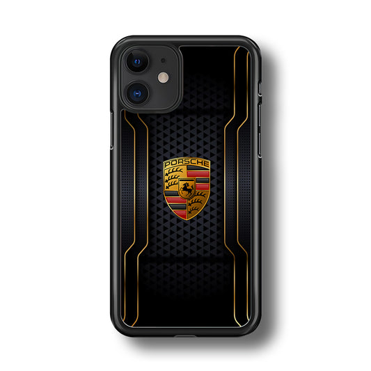 Porsche Line in Gold iPhone 11 Case - Carneyforia