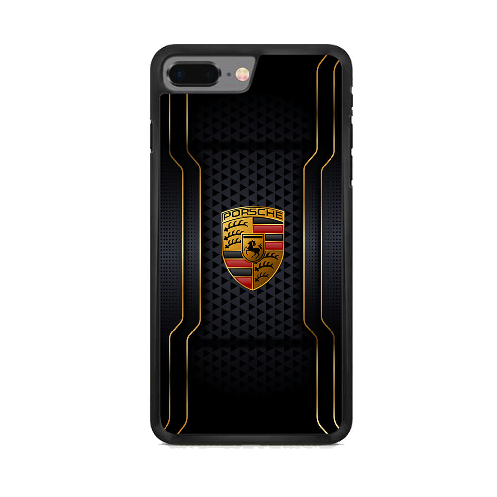 Porsche Line in Gold iPhone 8 Plus Case - Carneyforia