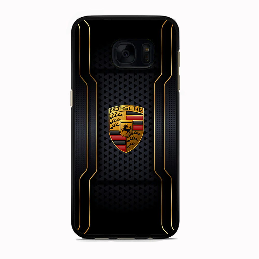 Porsche Line in Gold Samsung Galaxy S7 Edge Case - Carneyforia