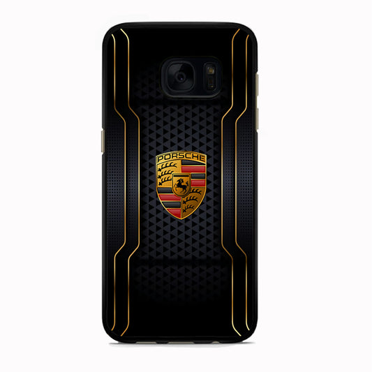 Porsche Line in Gold Samsung Galaxy S7 Edge Case - Carneyforia