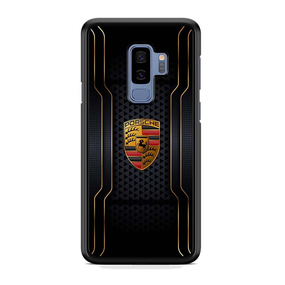 Porsche Line in Gold Samsung Galaxy S9 Plus Case - Carneyforia