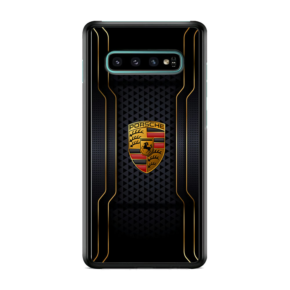 Porsche Line in Gold Samsung Galaxy S10 Case - Carneyforia