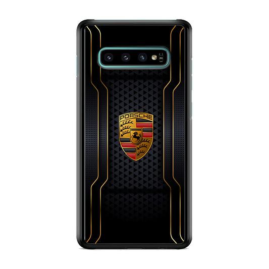Porsche Line in Gold Samsung Galaxy S10 Case - Carneyforia