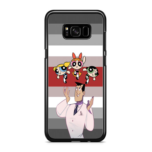 Powerpuff Girl With Professor Utonium Samsung Galaxy S8 Case