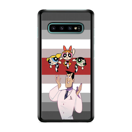 Powerpuff Girl With Professor Utonium Samsung Galaxy S10 Case