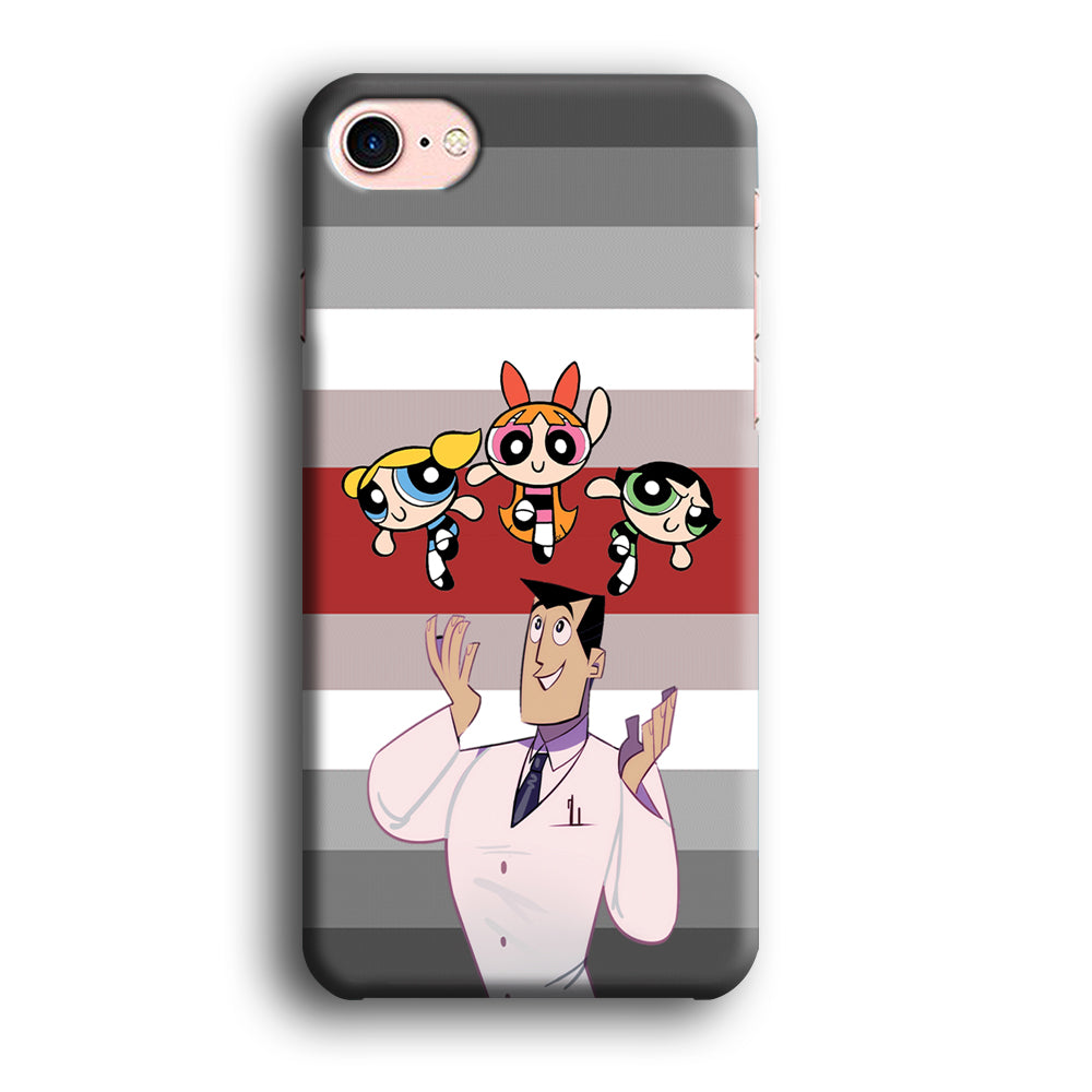 Powerpuff Girl With Professor Utonium iPhone 7 Case