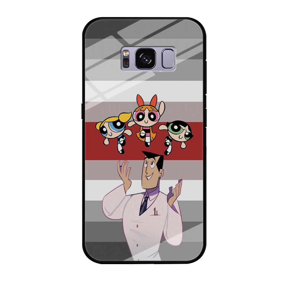 Powerpuff Girl With Professor Utonium Samsung Galaxy S8 Case