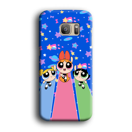 Powerpuff Girls Sky Blue Samsung Galaxy S7 Edge Case