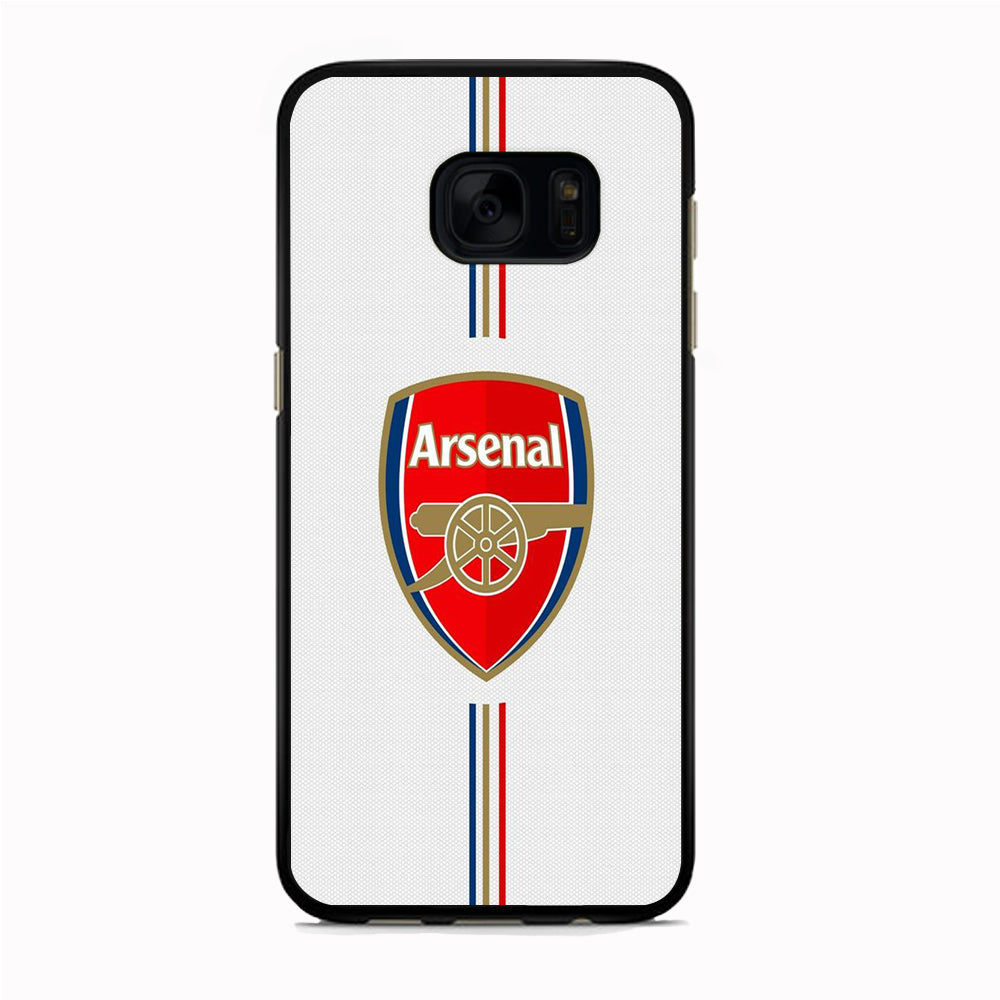 Premier League Arsenal Samsung Galaxy S7 Case Rubber Black (2D Case)
